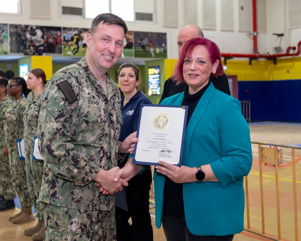 January 2025 NSA Souda Bay Awards at Quarters