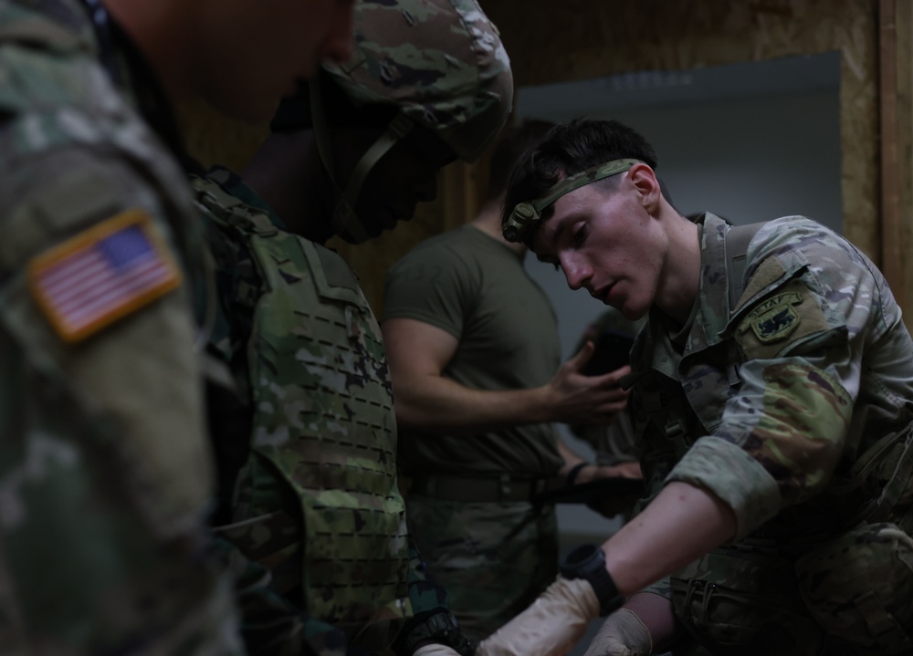 U.S. Army medics collaborate with Ghana Armed Forces in a Delayed Evacuation Casualty Management exercise