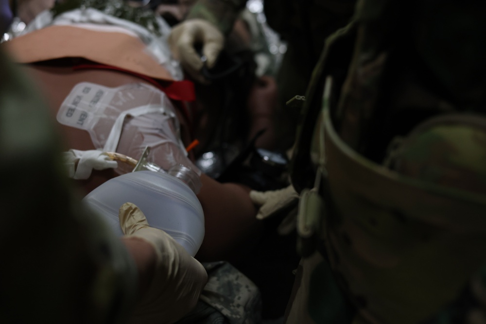 U.S. Army medics collaborate with Ghana Armed Forces in a Delayed Evacuation Casualty Management exercise