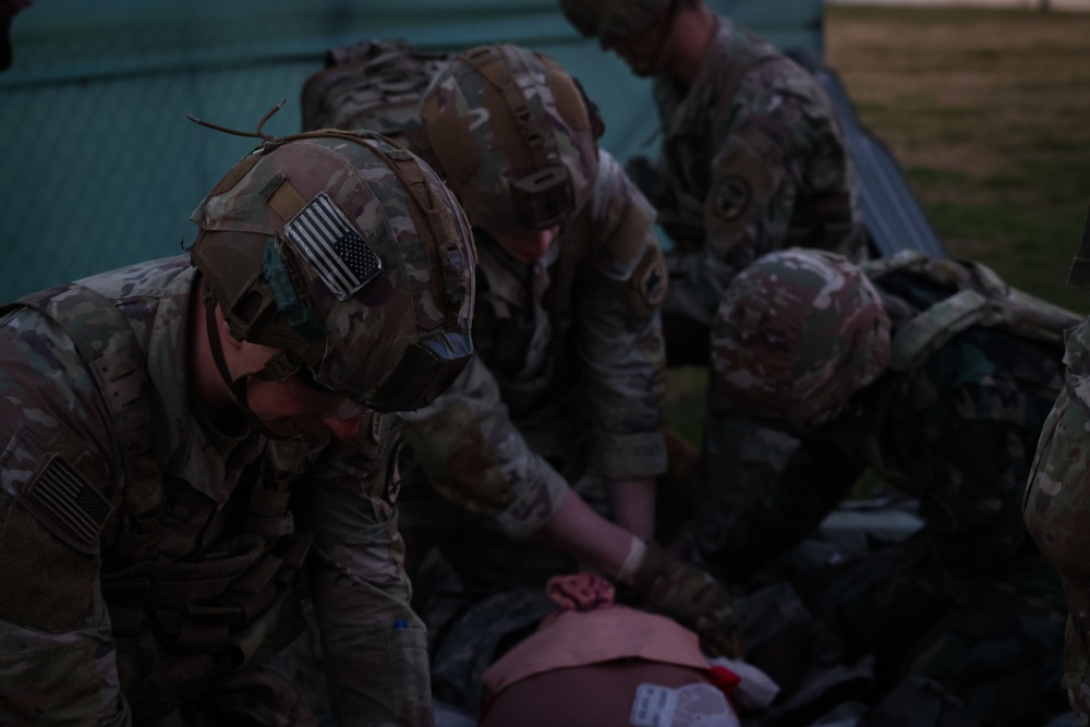 U.S. Army medics collaborate with Ghana Armed Forces in a Partner Medical Training exercise