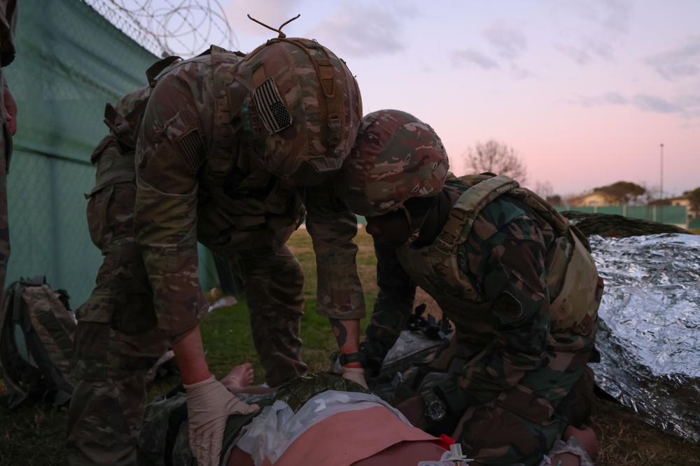 U.S. Army medics collaborate with Ghana Armed Forces in a Partner Medical Training exercise