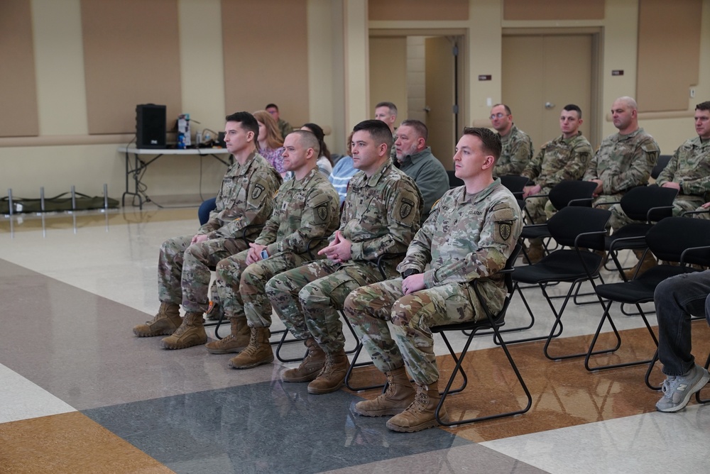 Welcome home ceremony honors returning 5-54th SFAR engineer advisor team