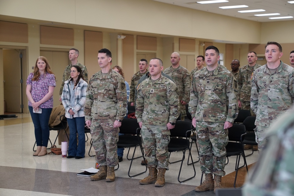 Welcome home ceremony honors returning 5-54th SFAR engineer advisor team