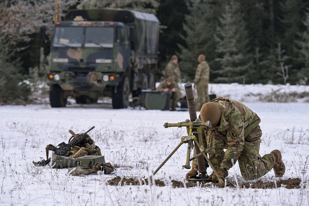 B Trp, 1-91 CAV, 173rd Airborne Brigade mortar LFX