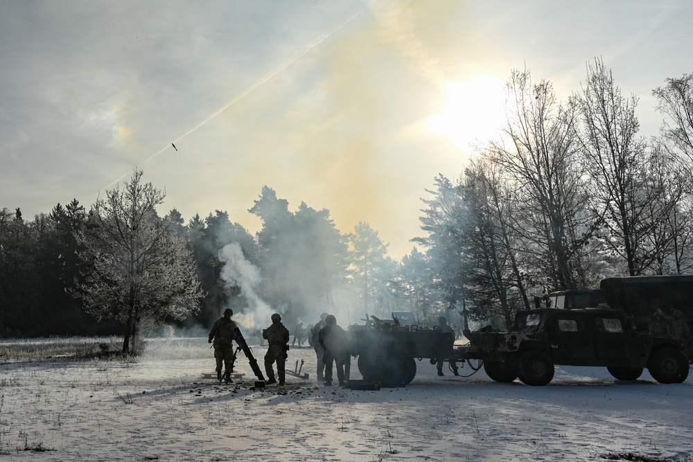 B Trp, 1-91 CAV, 173rd Airborne Brigade mortar LFX