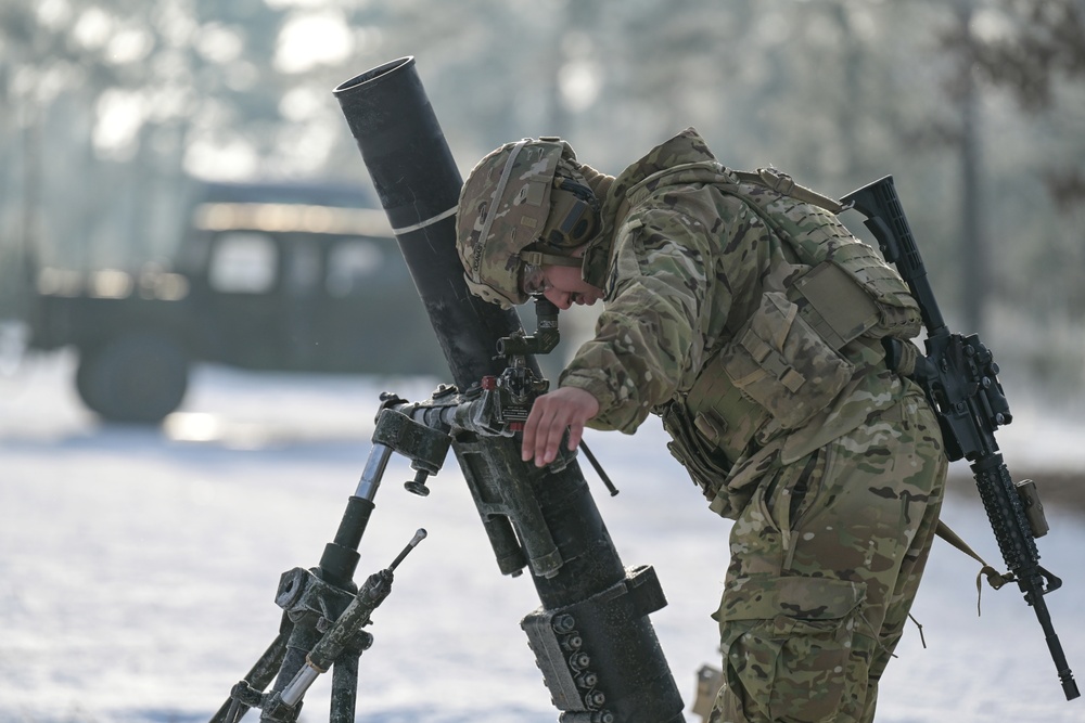 B Trp, 1-91 CAV, 173rd Airborne Brigade mortar LFX