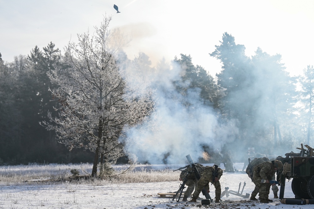 B Trp, 1-91 CAV, 173rd Airborne Brigade mortar LFX