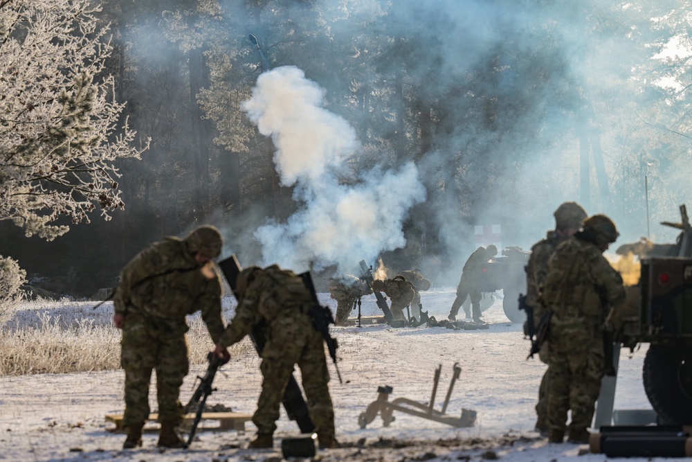 B Trp, 1-91 CAV, 173rd Airborne Brigade mortar LFX