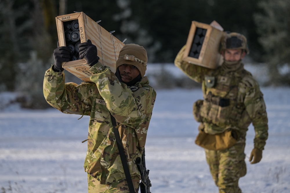 B Trp, 1-91 CAV, 173rd Airborne Brigade mortar LFX