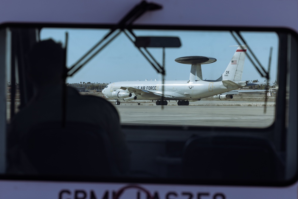 U.S. Air Force E-3 Sentry (AWACS) operates out of Marine Corps Air Station Yuma