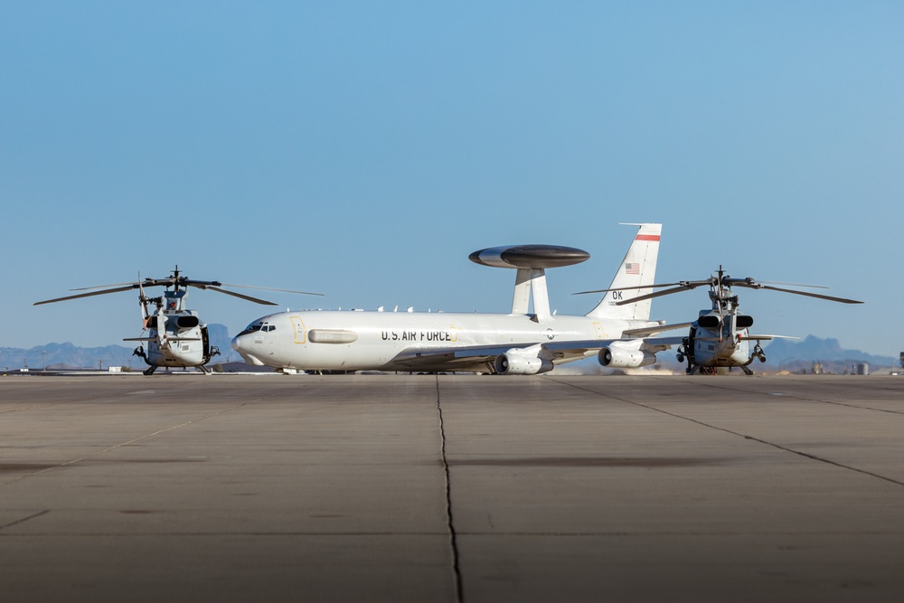 U.S. Air Force E-3 Sentry (AWACS) operates out of Marine Corps Air Station Yuma