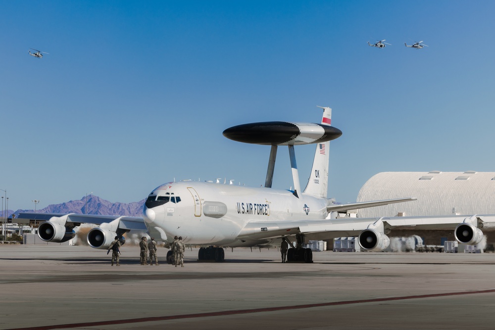 U.S. Air Force E-3 Sentry (AWACS) operates out of Marine Corps Air Station Yuma