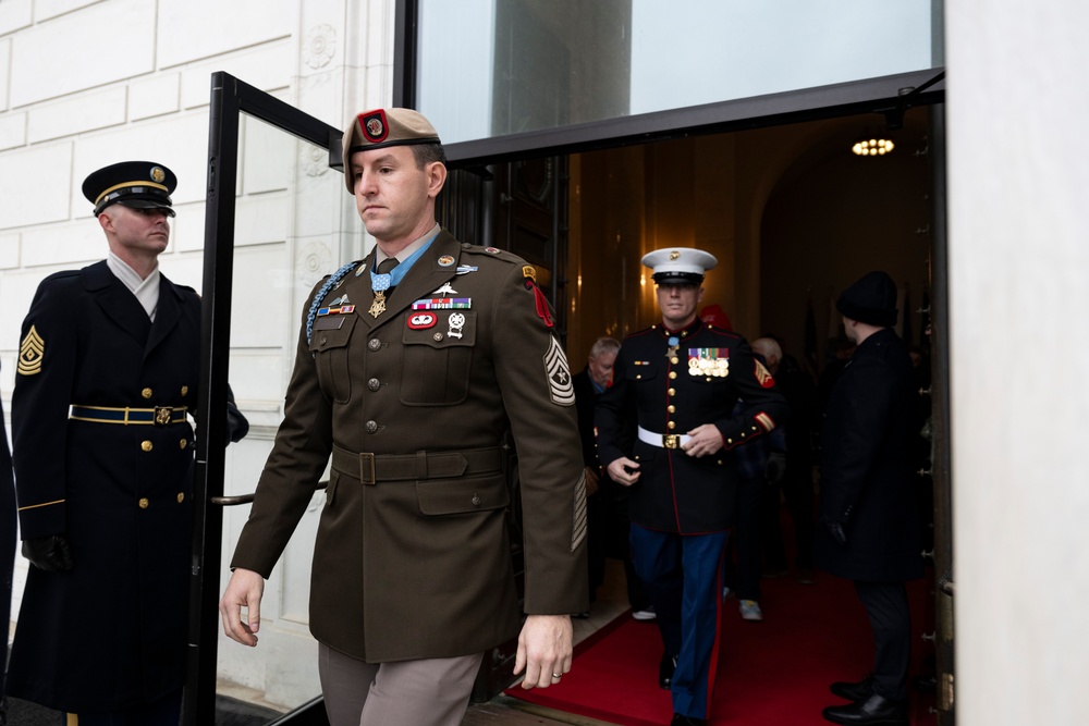 U.S. President-elect Donald Trump and U.S. Vice President-elect JD Vance Participate in a Wreath-Laying Ceremony at the Tomb of the Unknown Soldier Ahead of The Presidential Inauguration