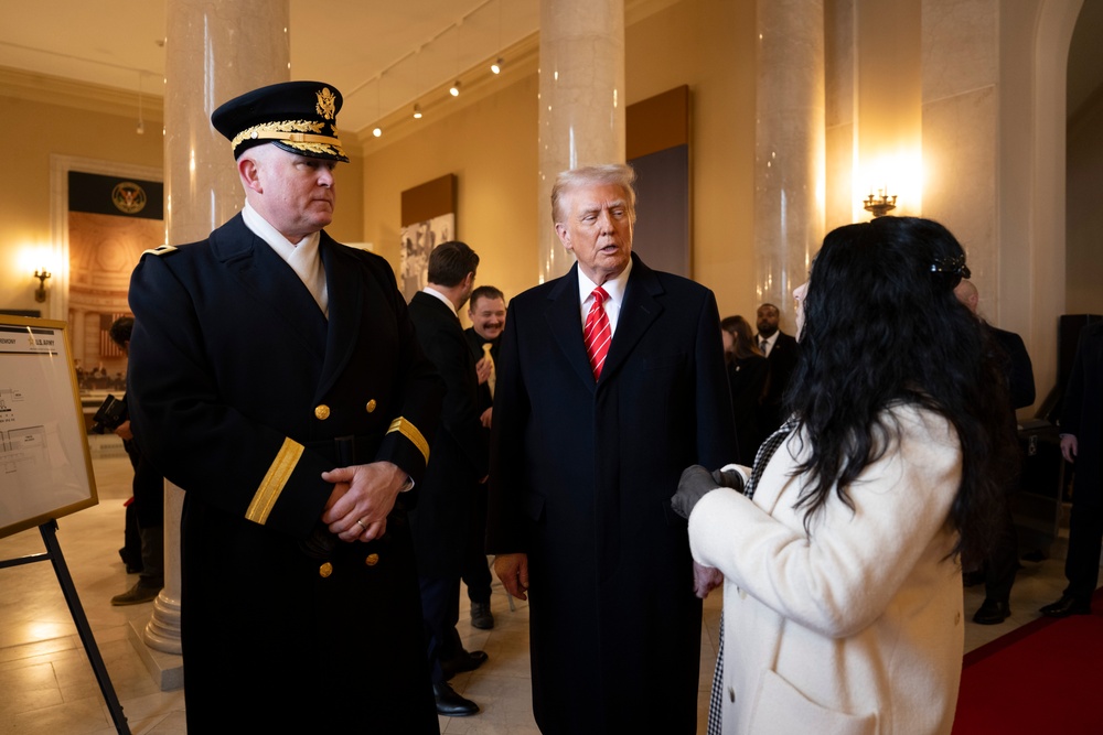 U.S. President-elect Donald Trump and U.S. Vice President-elect JD Vance Participate in a Wreath-Laying Ceremony at the Tomb of the Unknown Soldier Ahead of The Presidential Inauguration