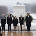 U.S. President-elect Donald Trump and U.S. Vice President-elect JD Vance Participate in a Wreath-Laying Ceremony at the Tomb of the Unknown Soldier Ahead of The Presidential Inauguration