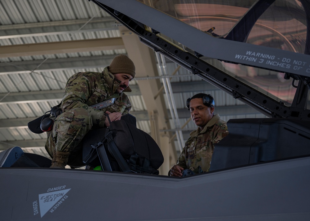 F-35A Demo Team Conducts Practice Demonstration