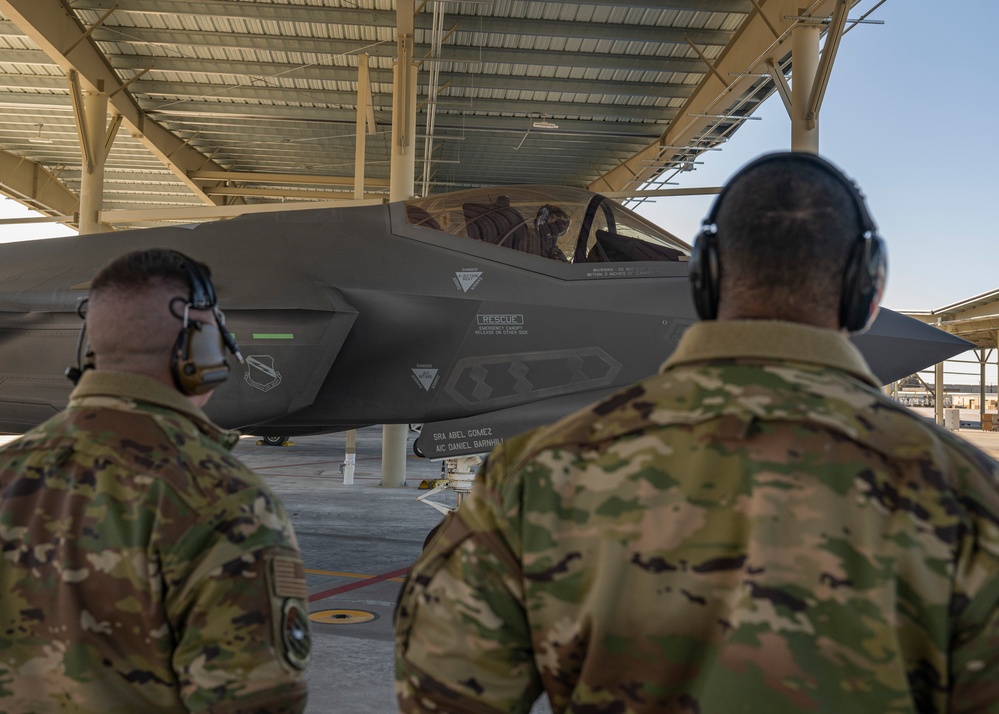 F-35A Demo Team Conducts Practice Demonstration