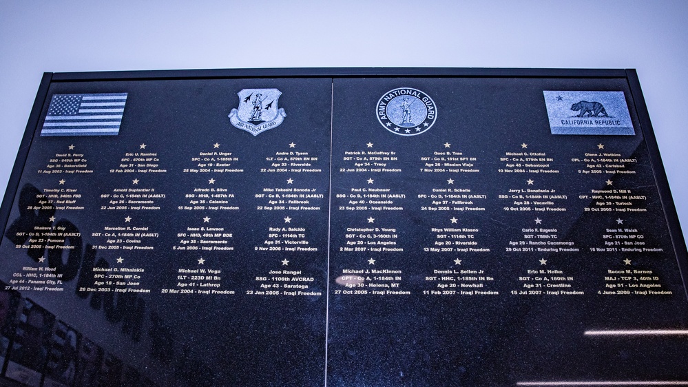 Remembering California National Guard’s Fallen with The Wall of Honor