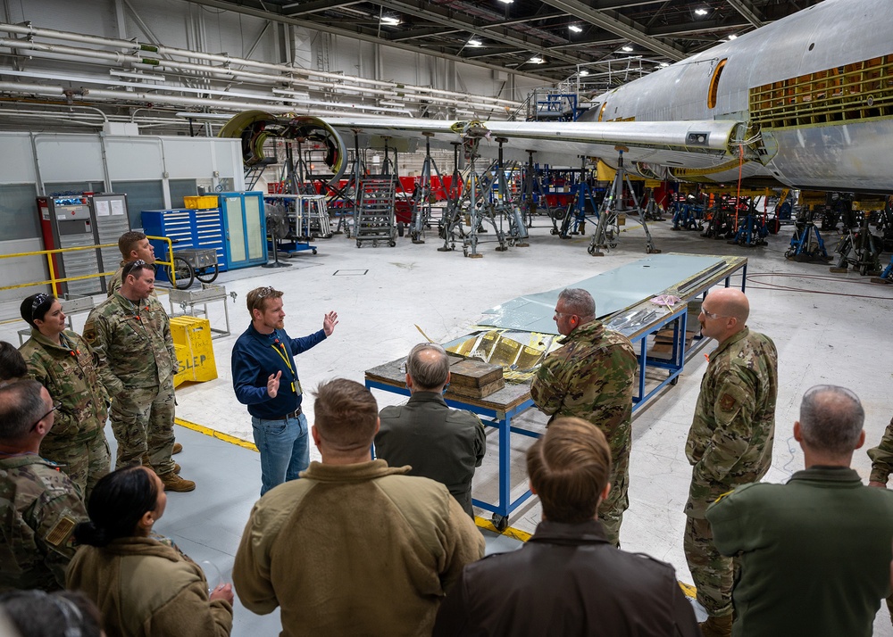 Okies Visit KC-135 Stratotanker Programmed Depot Maintenance Line