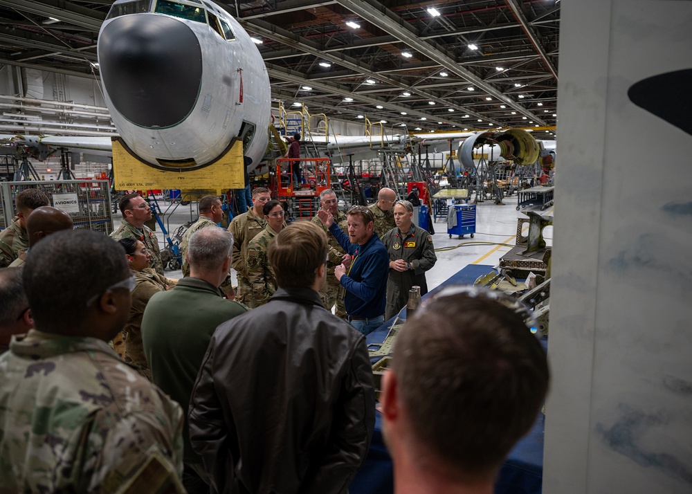 Okies Visit KC-135 Stratotanker Programmed Depot Maintenance Line