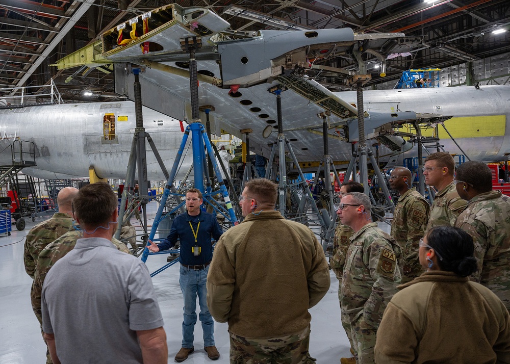 Okies Visit KC-135 Stratotanker Programmed Depot Maintenance Line