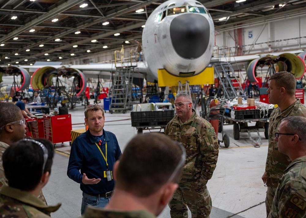 Okies Visit KC-135 Stratotanker Programmed Depot Maintenance Line