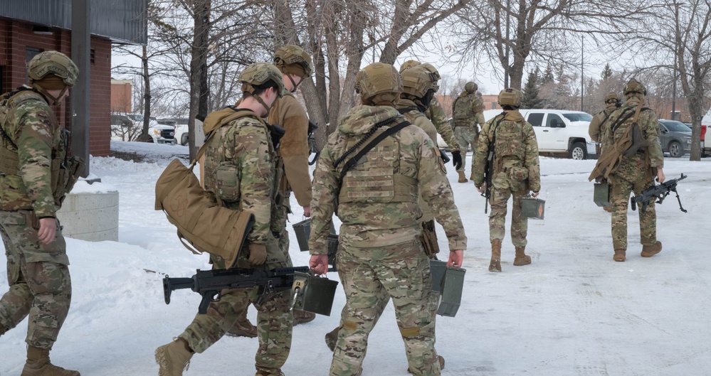 Team Minot performs a simulated assault exercise