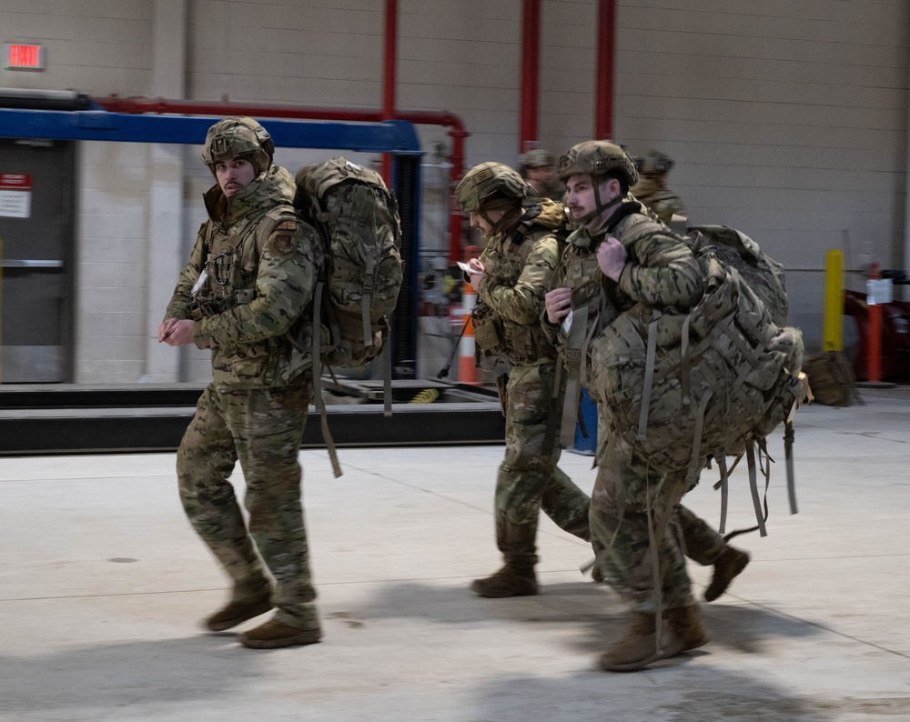 Team Minot performs a simulated assault exercise