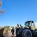 649th Engineer Company prepares equipment at the Sierra Madre Debris Basin