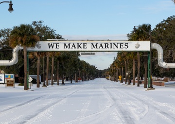 MCRD Parris Island Snow Day