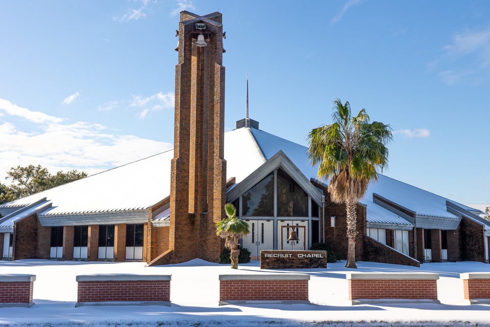 MCRD Parris Island Snow Day