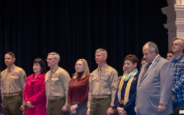 Commandant, Gen. Smith, Attends Promotion of Marine Barracks Washington mascot, Chesty XVI to Corporal