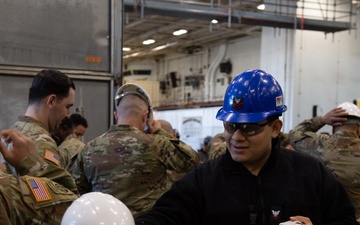 USS Ronald Reagan (CVN 76) hosts a tour for U.S. Army I Corps