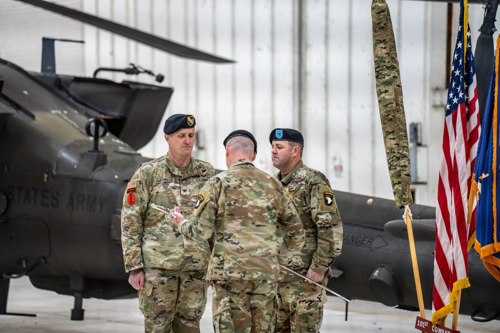 101st Combat Aviation Brigade Command Chief Warrant Officer Relinquishment of Responsibility