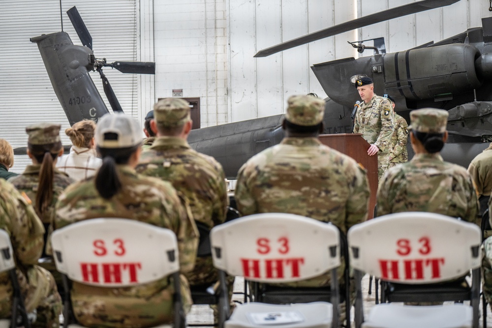 101st Combat Aviation Brigade Command Chief Warrant Officer Relinquishment of Responsibility