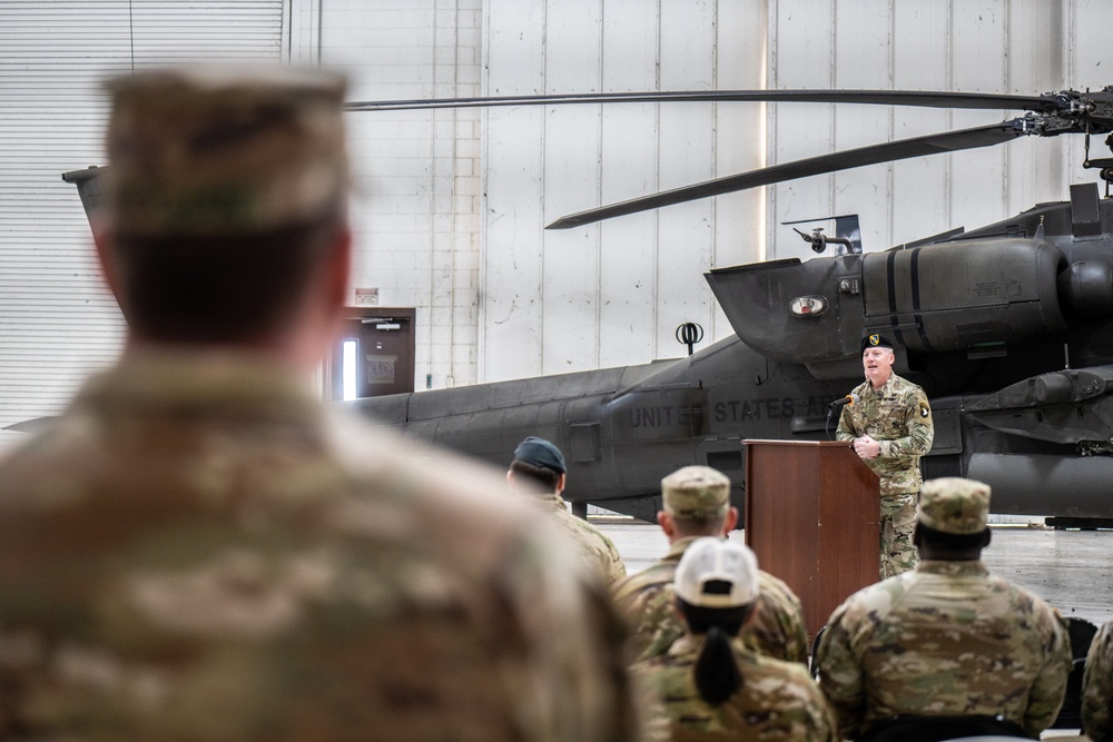 101st Combat Aviation Brigade Command Chief Warrant Officer Relinquishment of Responsibility