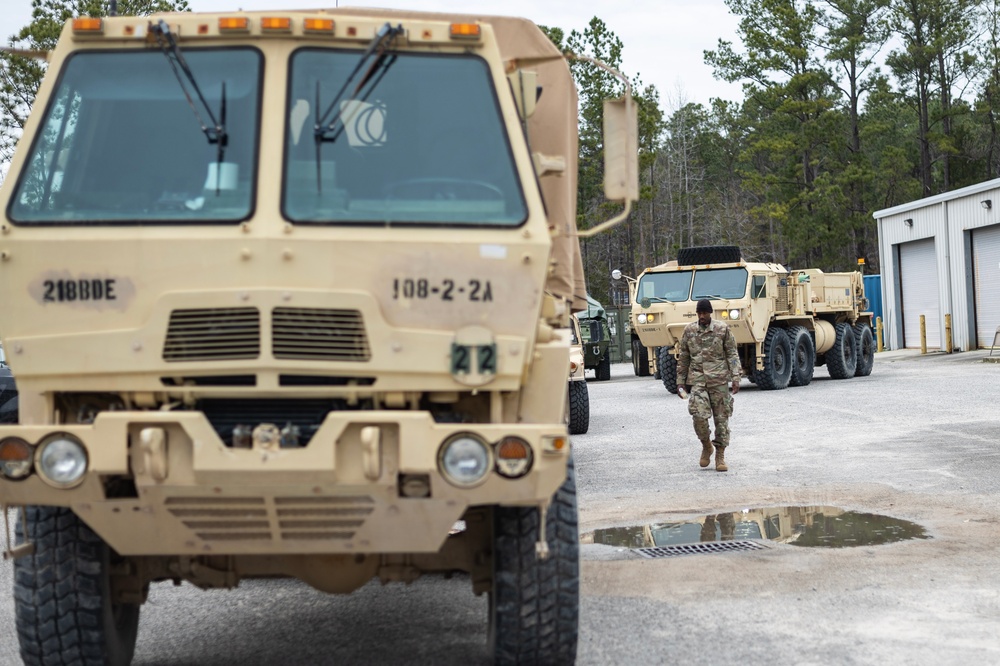 108th Chemical Company travels to Walterboro ahead of Winter Weather