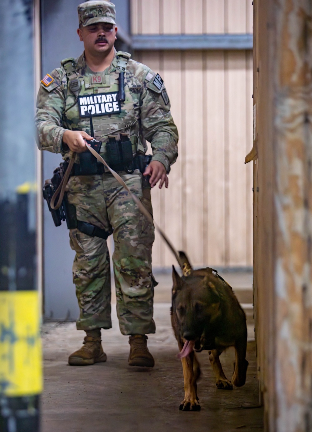 US Army dog handlers take part in multiagency, joint military training