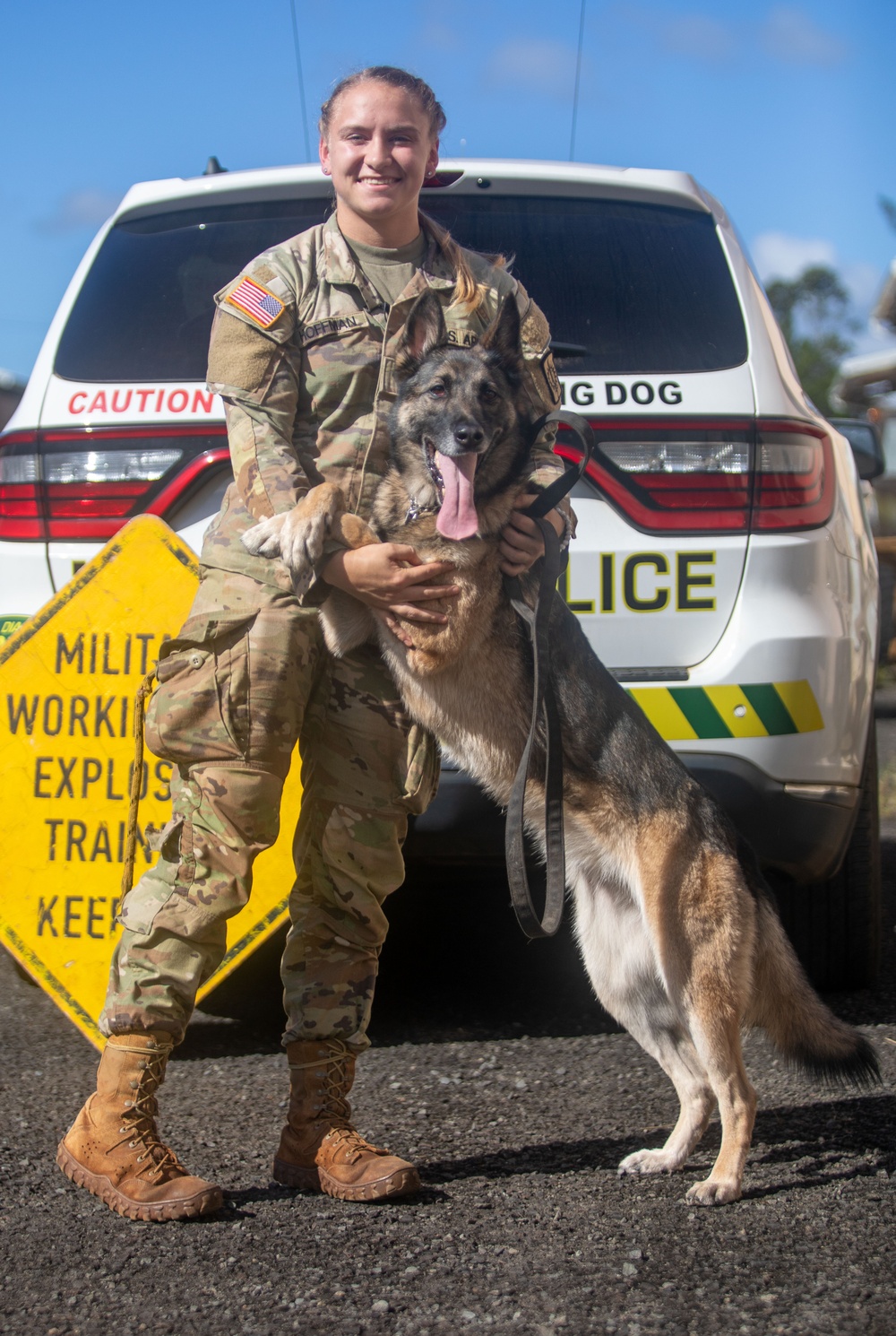 US Army dog handlers take part in multiagency, joint military training