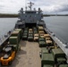 US Army Mariners load US Marines' gear onto LSV 4 for Big Island Combat Readiness Evaluation