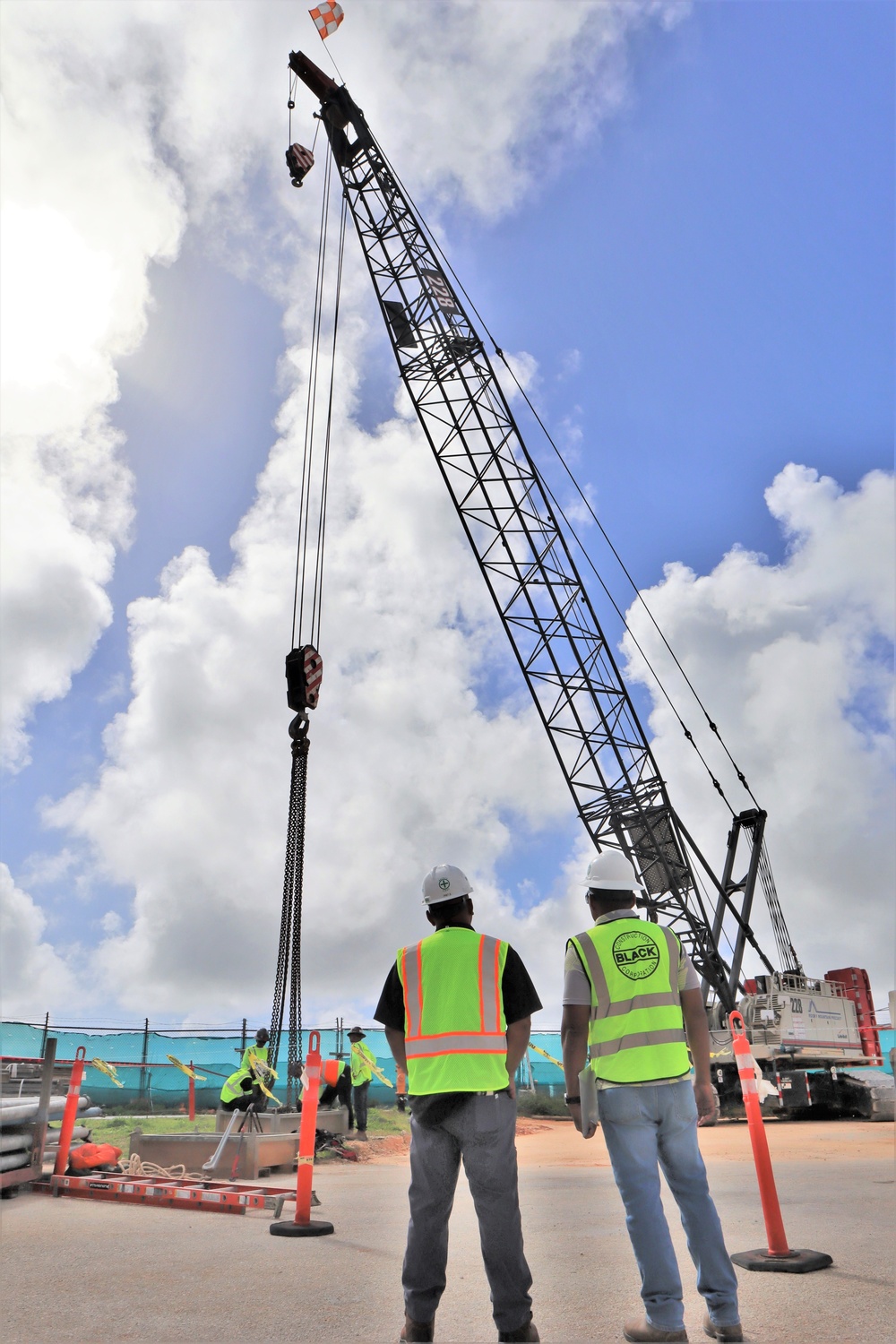 OICC and Contractor Personnel Oversee a Crane Load Test