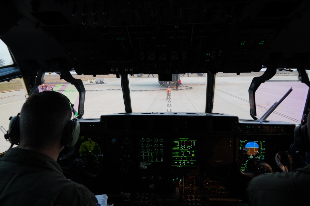 Modular Airborne Firefighting System (MAFFS) equipped aircraft activated for Hughes Fire