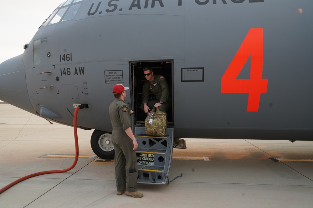 Modular Airborne Firefighting System (MAFFS) equipped aircraft activated for Hughes Fire