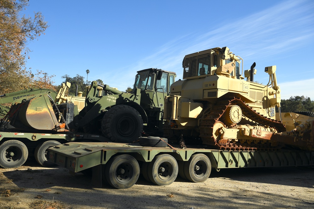 CA National Guard Engineers Clear Sierra Madre Villa Debris Basin to Protect Local Community