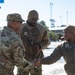 State Command Sgt. Maj. Norris K. McCall visits soldiers responding to Winter Storm Enzo