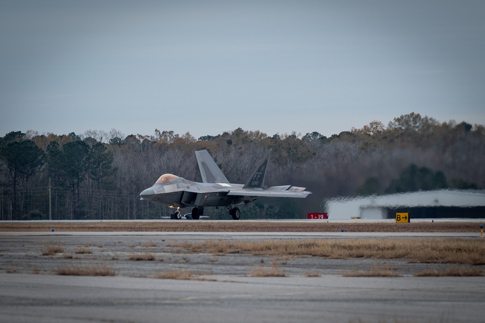 F-22 Taxis During Sentry Savannah 25-1