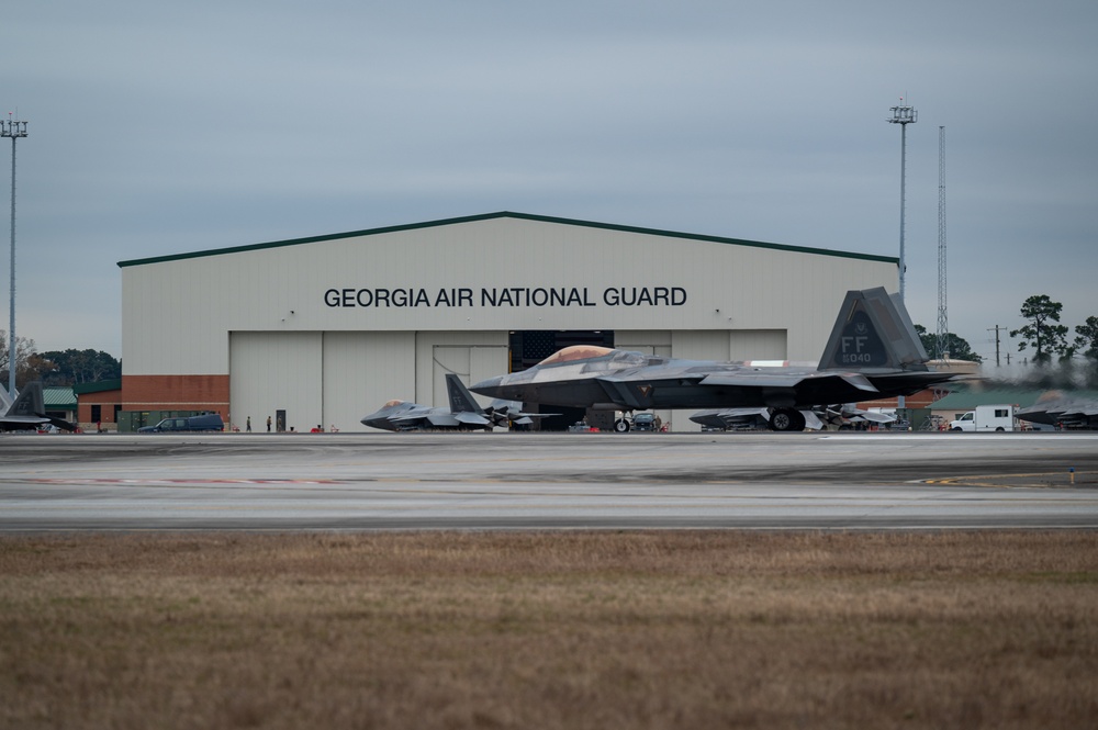 F-22 Taxis During Sentry Savannah 25-1