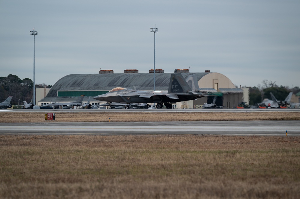 F-22 Taxis During Sentry Savannah 25-1