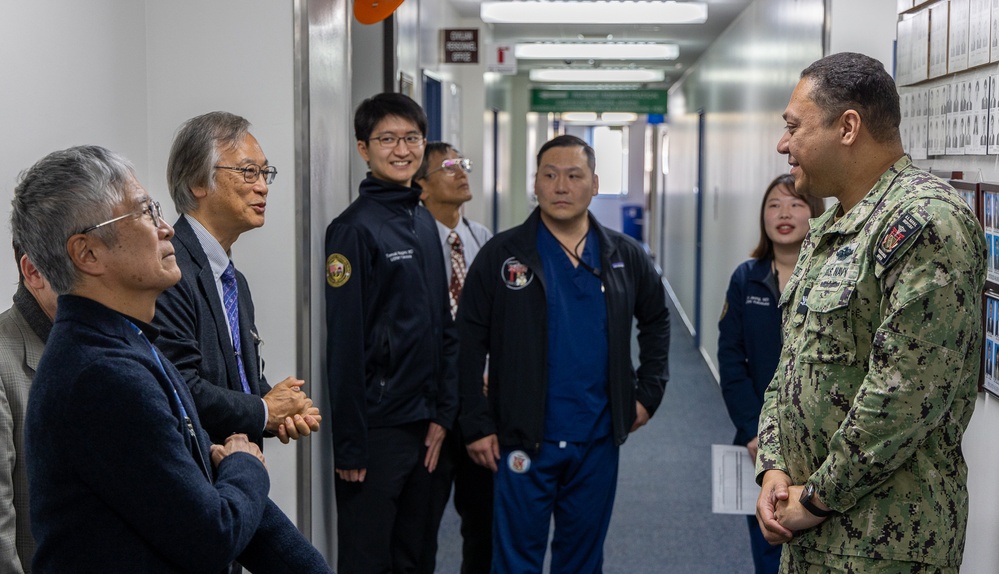 Japanese Fellows Host Tour of USNH Yokosuka