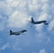 B-1B Lancer conducts aerial refueling during Bomber Task Force 25-1